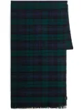 Woolrich plaid check pattern scarf - Black