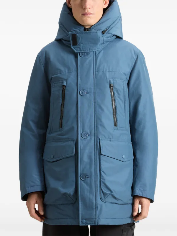 Woolrich blue parka sales
