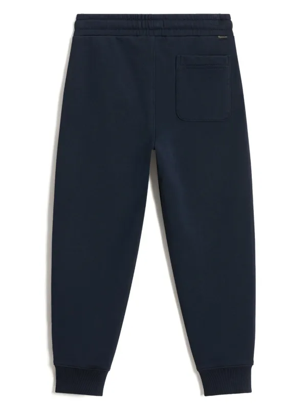 Woolrich Kids Cotton Fleece Track Pants Blue FARFETCH ID