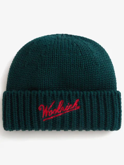 Woolrich logo-embroidered beanie