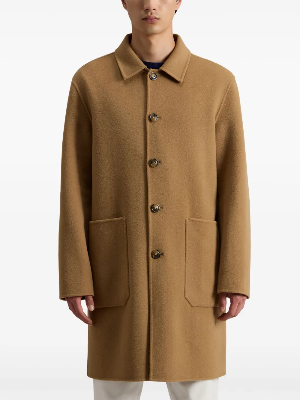 Woolrich Jas met enkele rij knopen Bruin