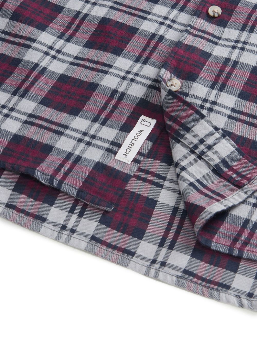 Shop Woolrich Lightweight Flannel Shirt In Blue