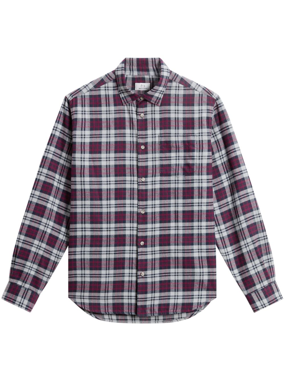 Shop Woolrich Lightweight Flannel Shirt In Blue