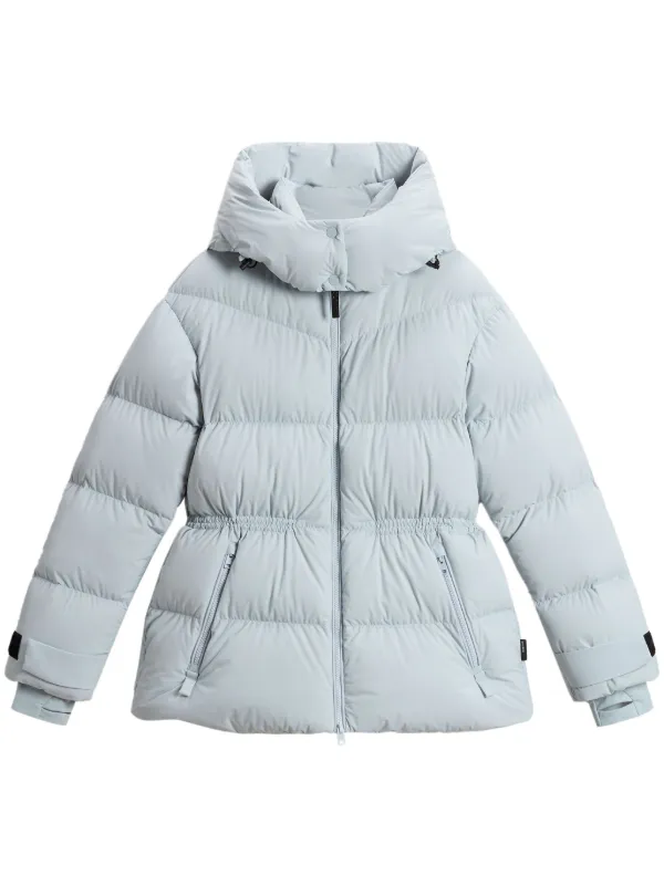 Woolrich Matte Finish Puffer Jacket Blue FARFETCH PL