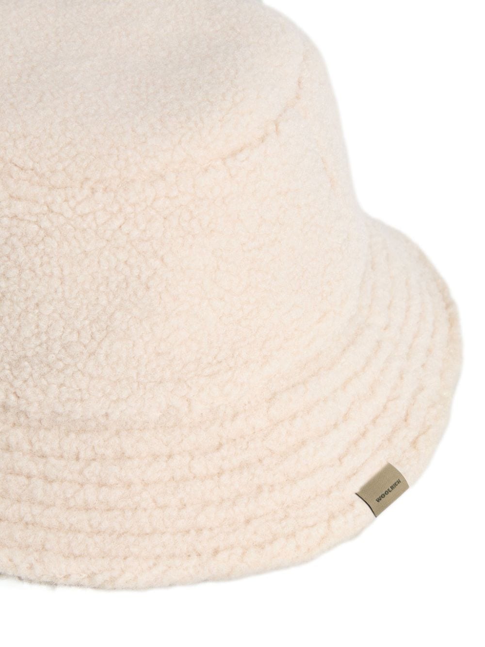 Shop Woolrich Textured-finish Bucket Hat In Neutrals