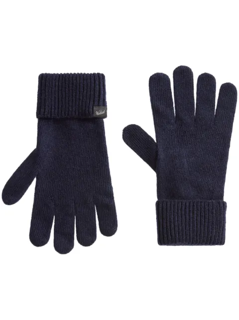 Woolrich logo-appliqué wool gloves