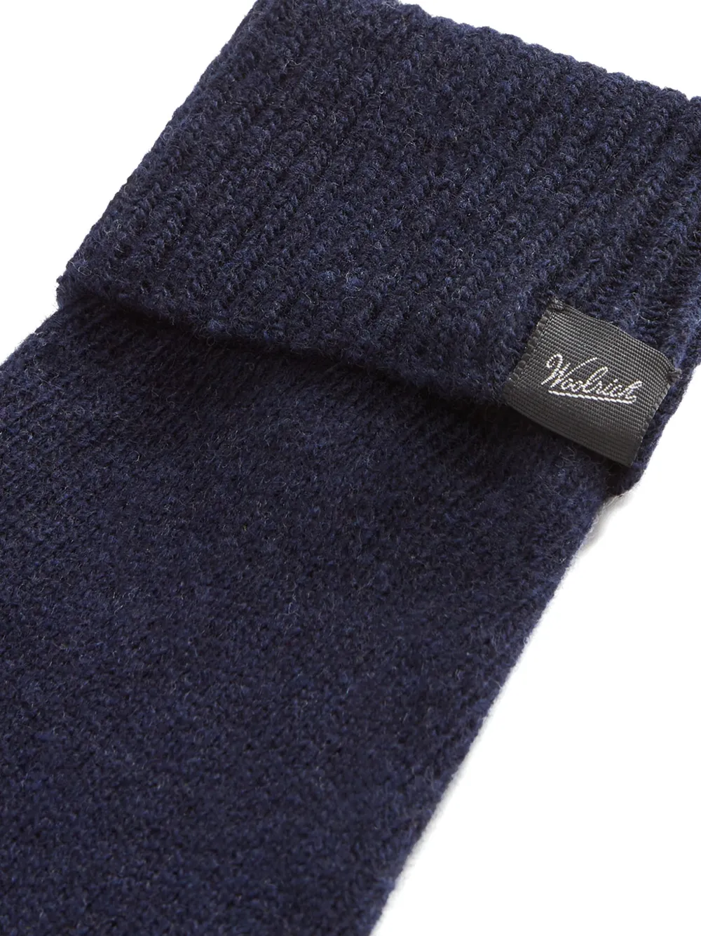 Woolrich Wollen handschoenen met logopatch Blauw