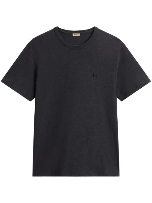 T-shirt en coton biologique à patch logo - Woolrich - Modalova