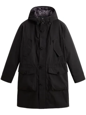 Y-3 Hooded Trench Coat | Black | FARFETCH