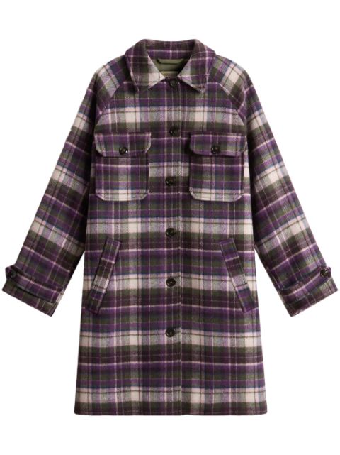 Woolrich check pattern buttoned over shirt 