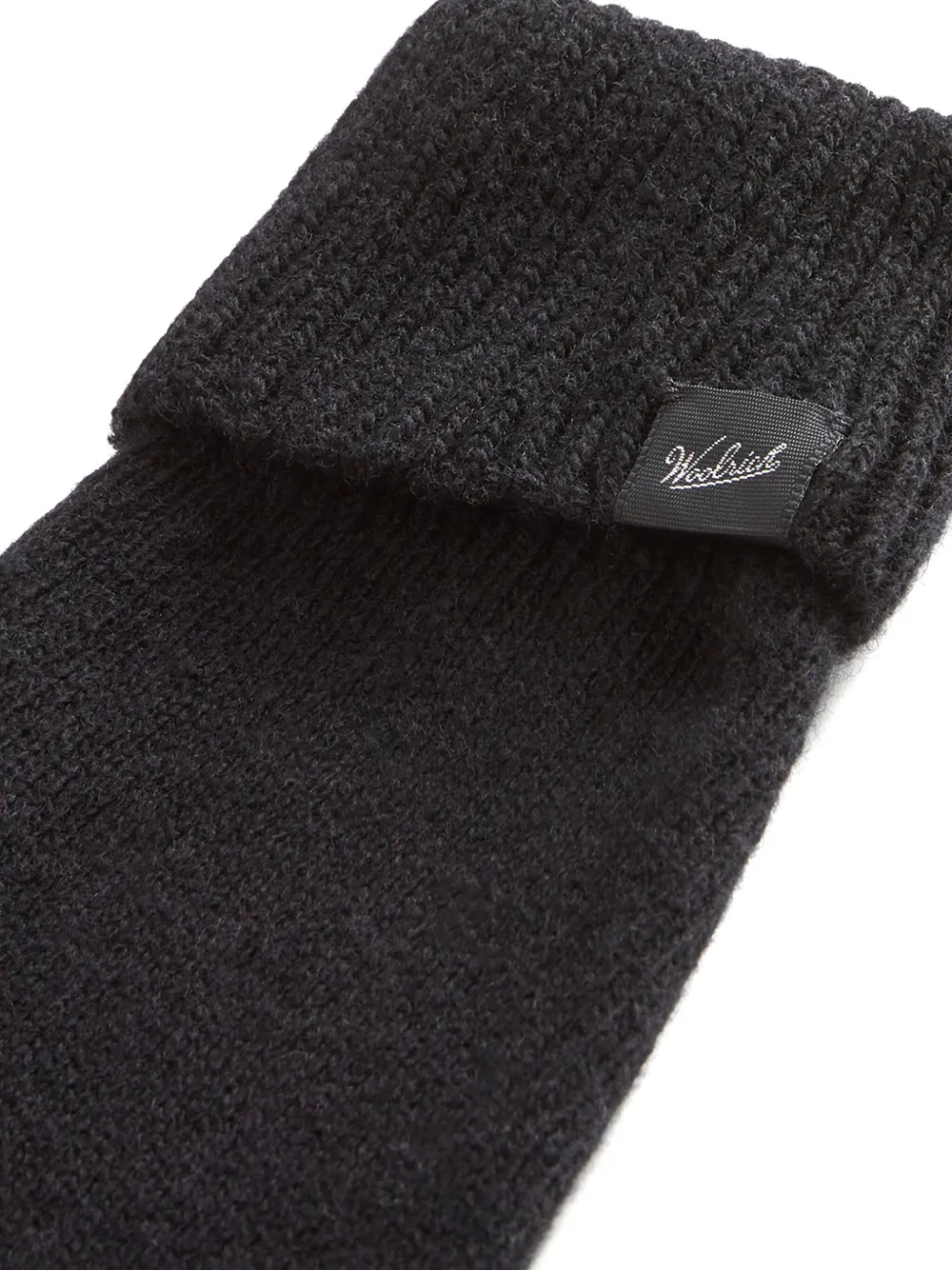 Woolrich Wollen handschoenen met logopatch Zwart