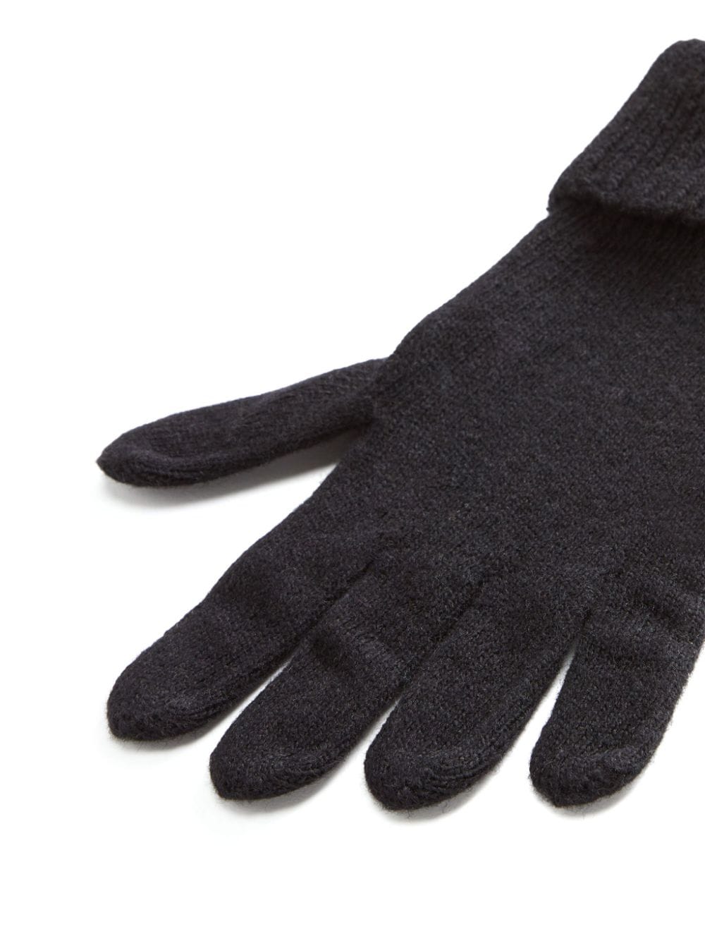 Woolrich logo-appliqué wool gloves - Zwart