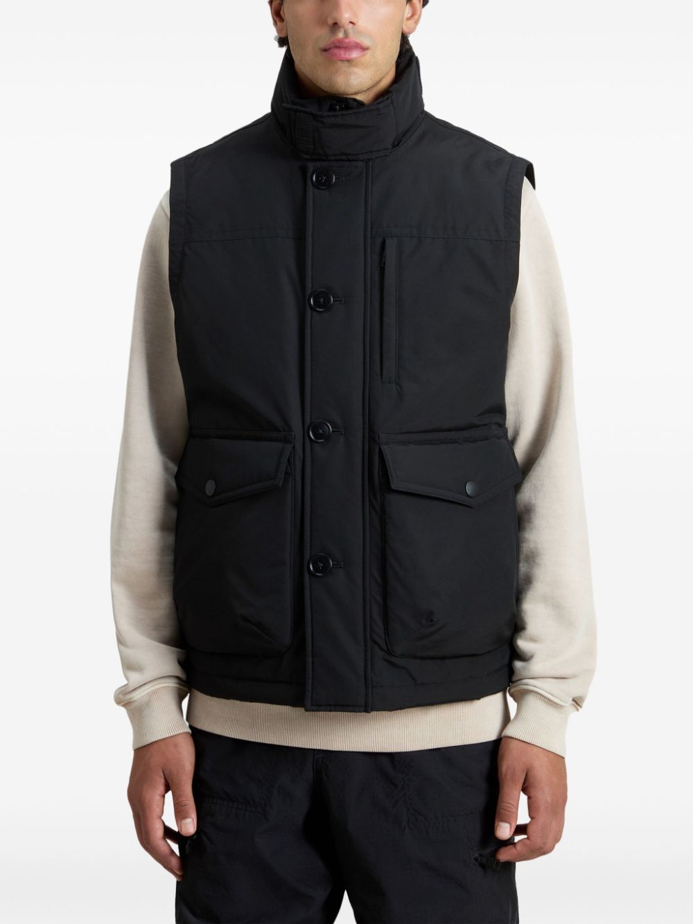 Shop Woolrich Ramar Gilet In Black