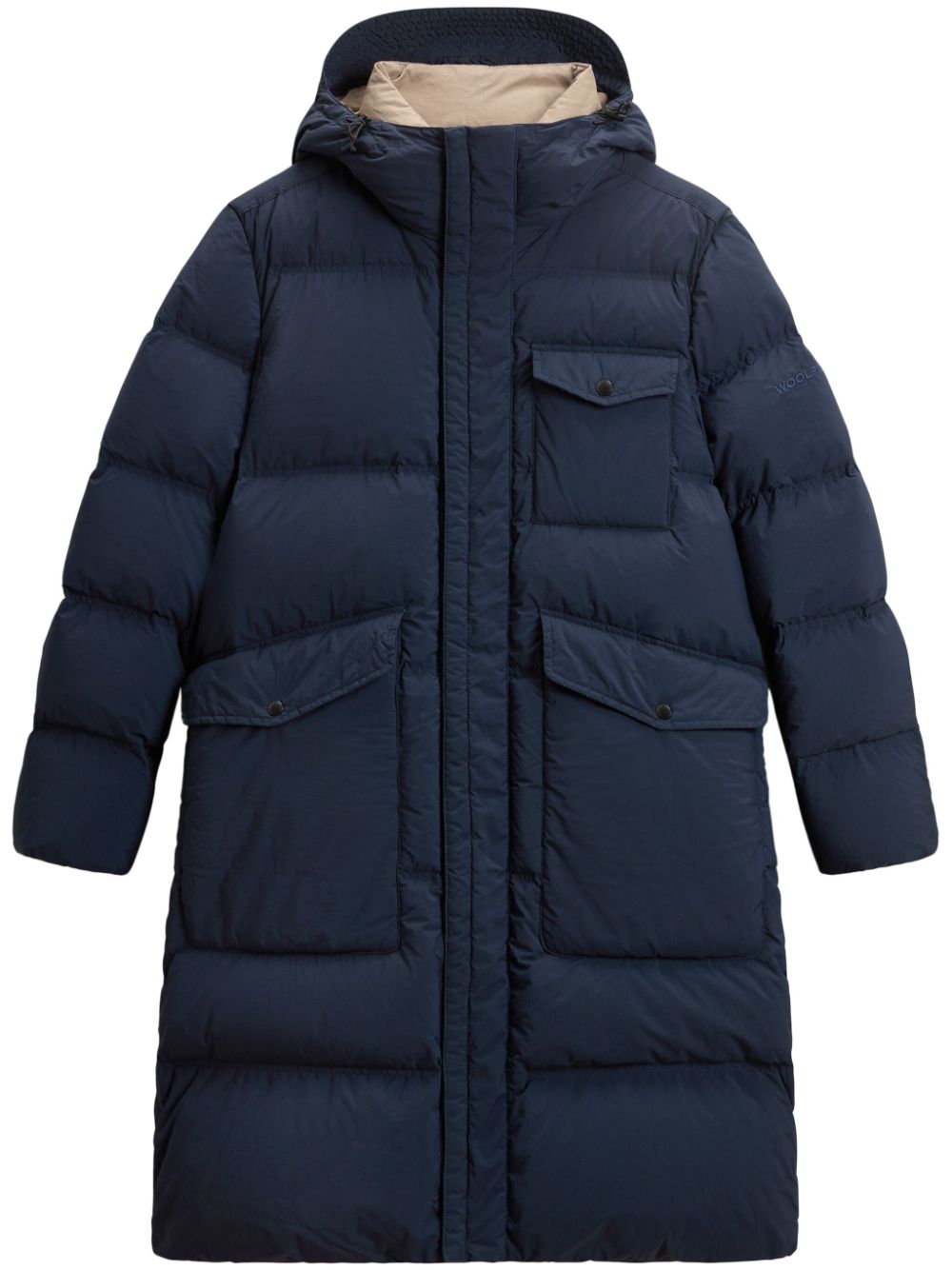 Woolrich quilted parka coat - Blue