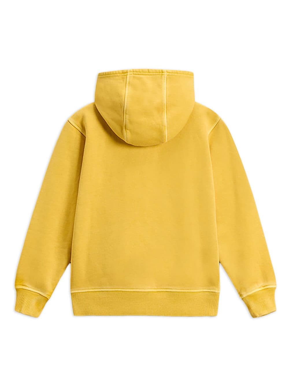 Shop Woolrich Garment-dyed Cotton Hoodie In Yellow