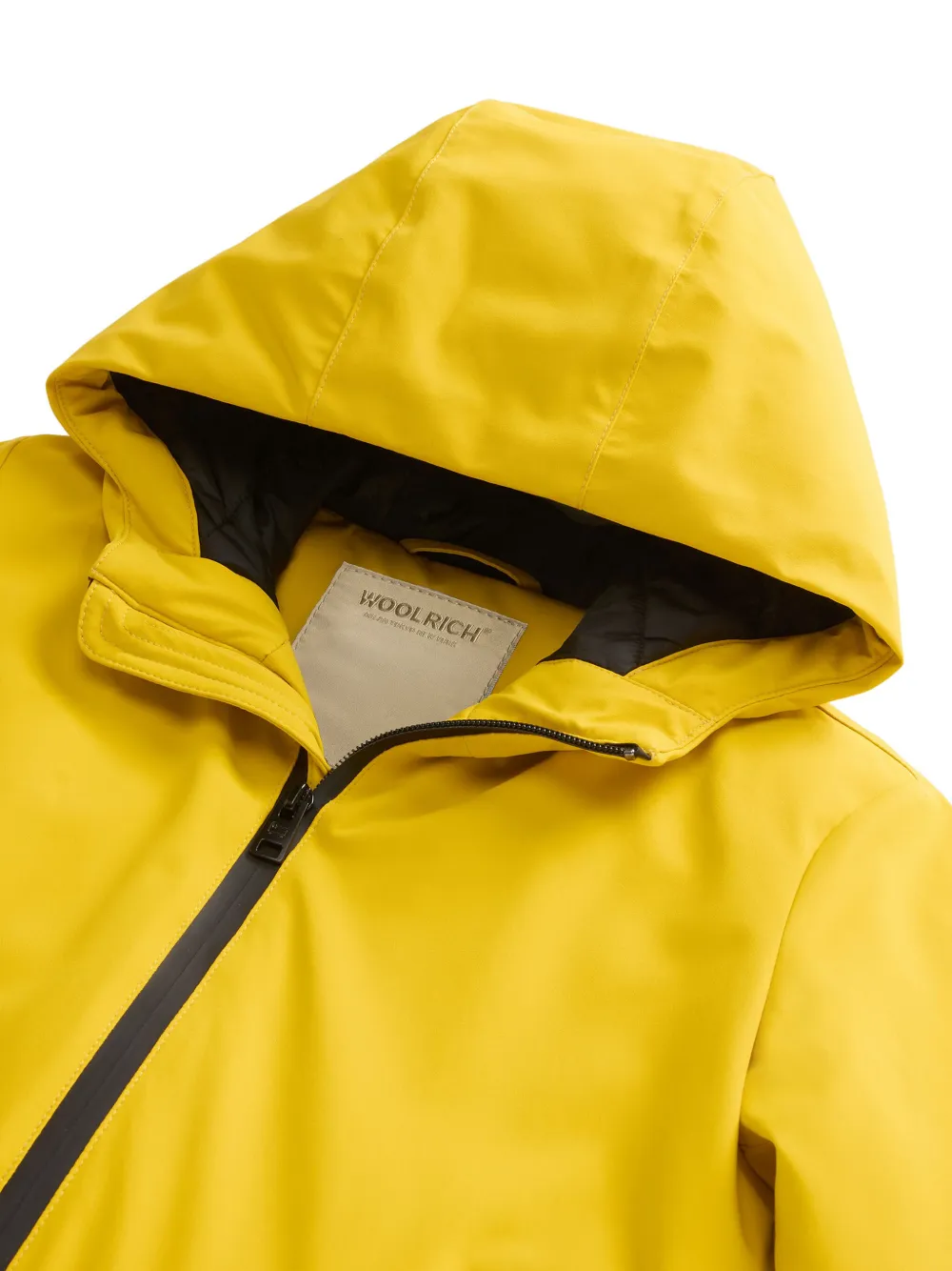 Woolrich Jack met capuchon Geel