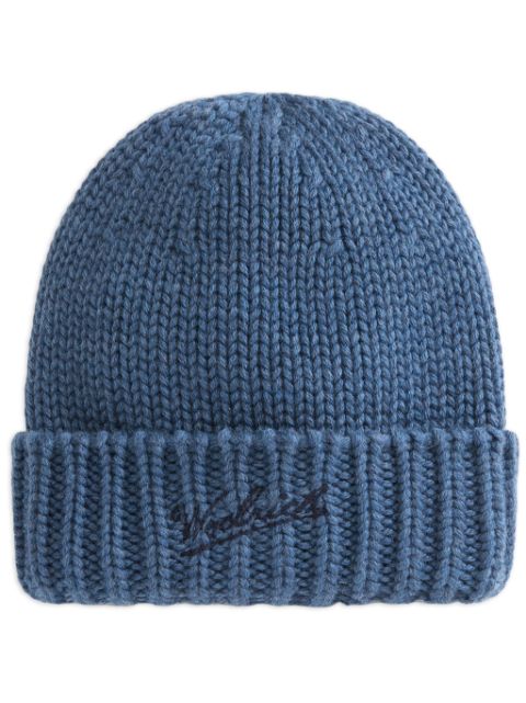 Woolrich Kids logo-embroidered beanie