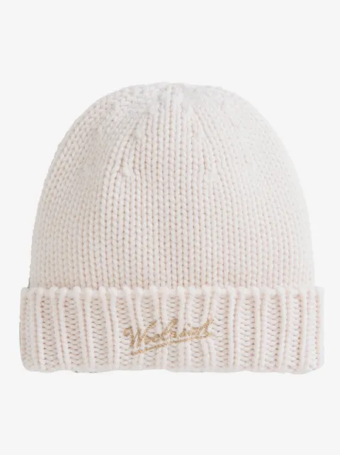 Woolrich Kids logo刺绣套头帽