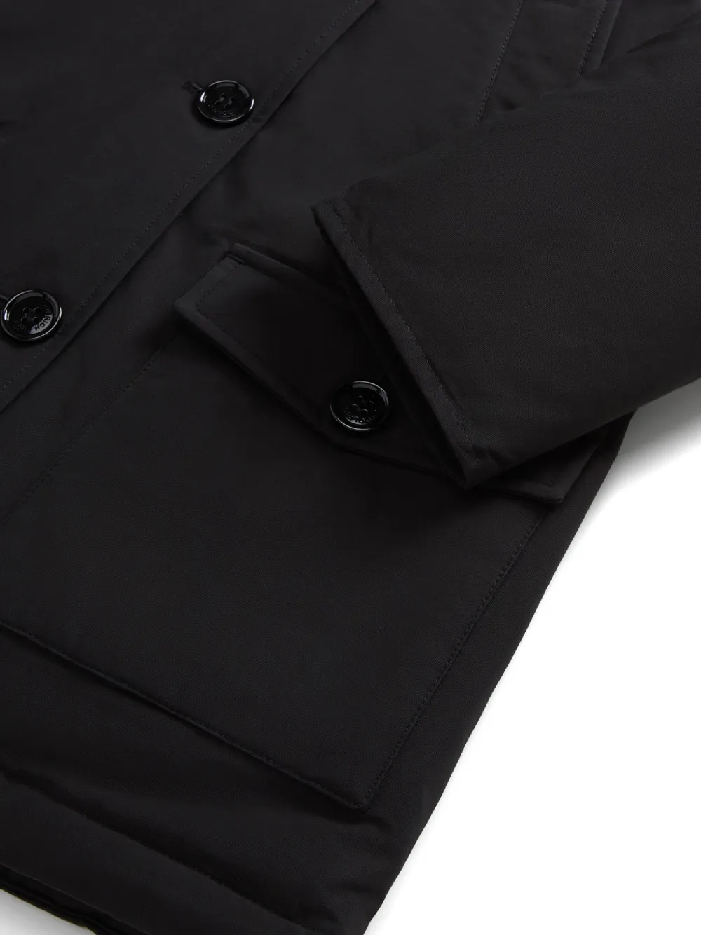 Woolrich Kids Arctic jack met hoge hals Zwart
