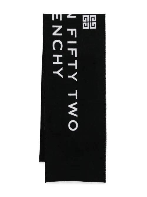 Écharpe à logo en jacquard - Givenchy - Modalova