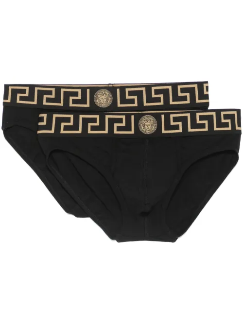 Lot de deux boxers à détail Greca - Versace - Modalova