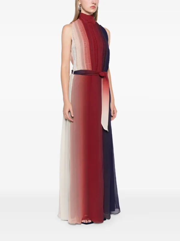 Forte Forte Pleated Georgette Gown Red FARFETCH PH