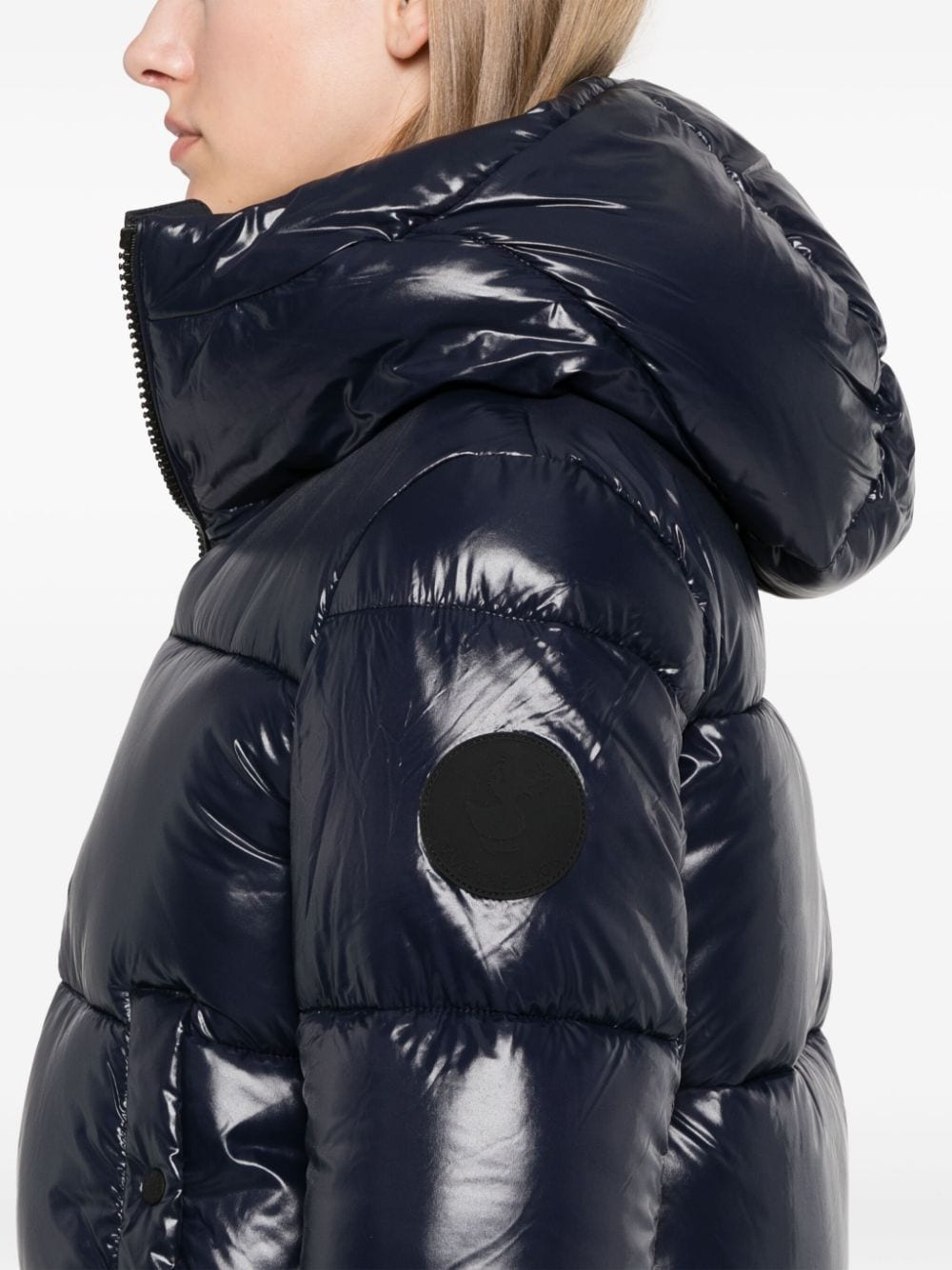 Shop Save The Duck Biddy Puffer Jacket In 蓝色