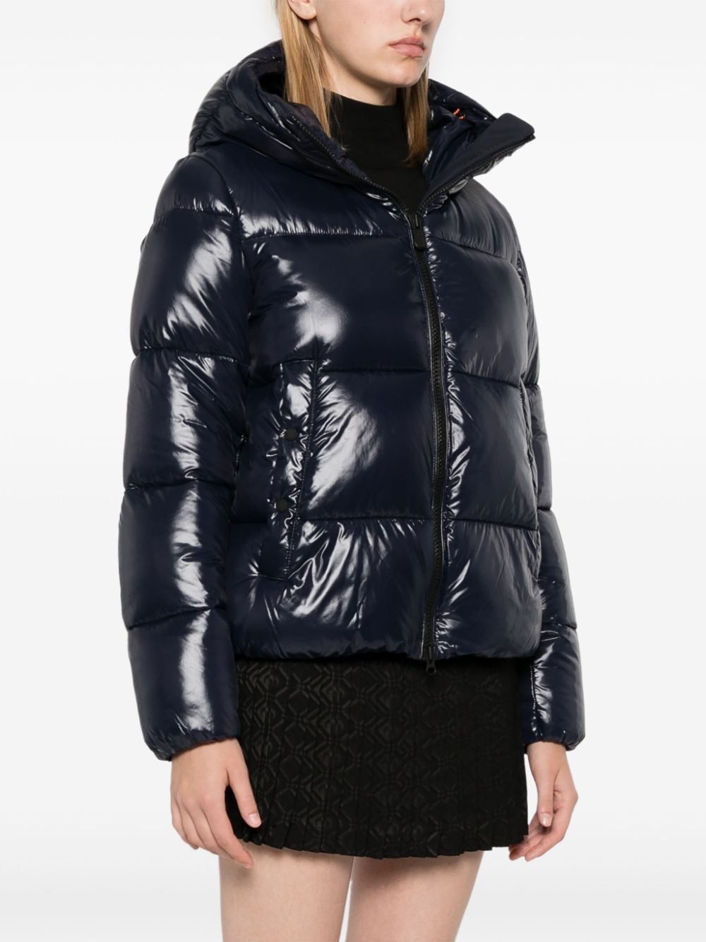 Shop Save The Duck Biddy Puffer Jacket In 蓝色