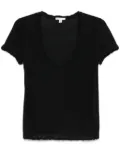 James Perse slub texture T-shirt - Black