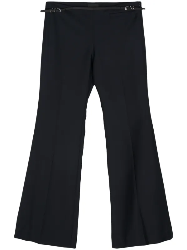 パンツ GIVENCHY SS25 FLARED PANT (BW515W15YR 001) Givenchy Wool Flared Trousers - Black – Blush Lux
