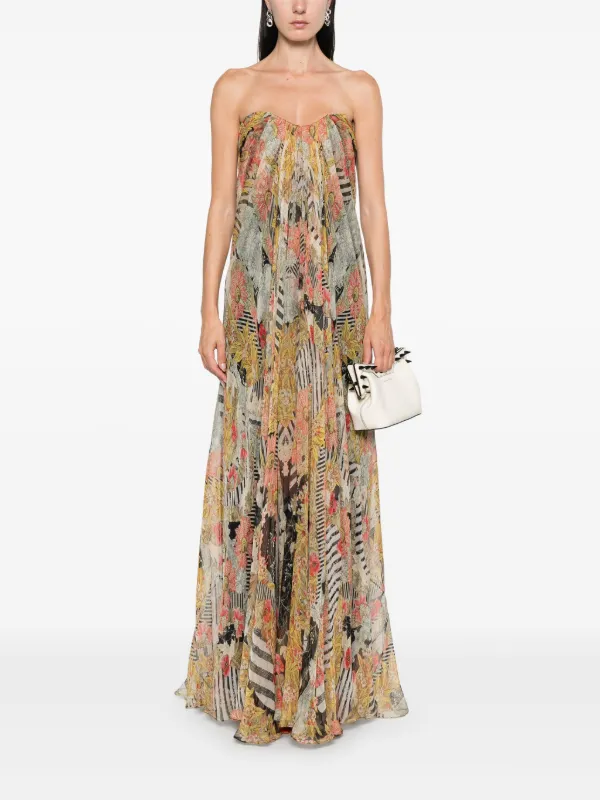 ワンピース Alexander McQueen Dresses New ALEXANDER MCQUEEN Grand Soirée Silk Chiffon One Shoulder