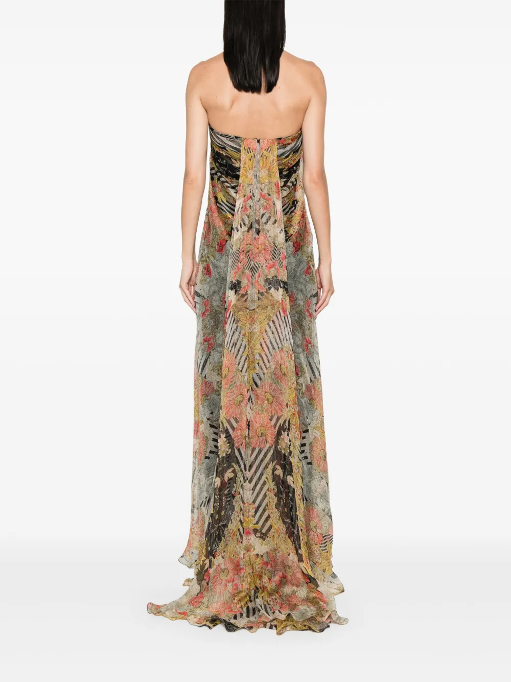 Alexander McQueen strapless silk dress Women