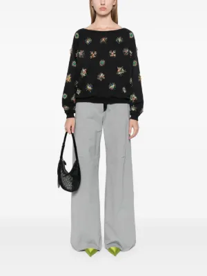 Pull En Laine Emilio Pucci - Taille UK 10 (environ 38 FR) - Couleur Crème - Occasion En Parfait état