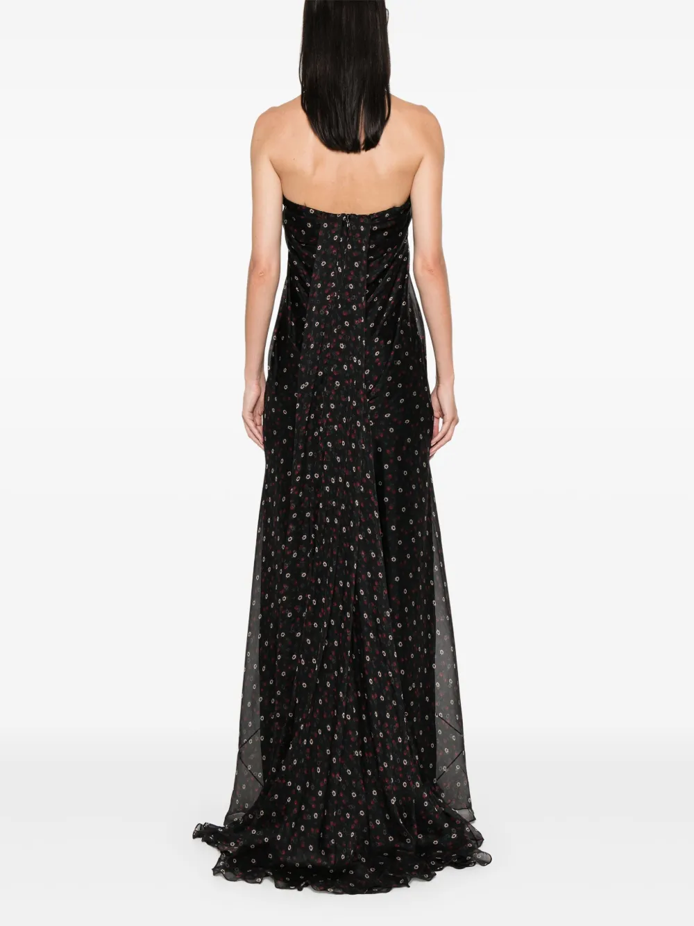 Alexander McQueen strapless silk dress Women