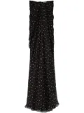 Alexander McQueen strapless silk dress - Black