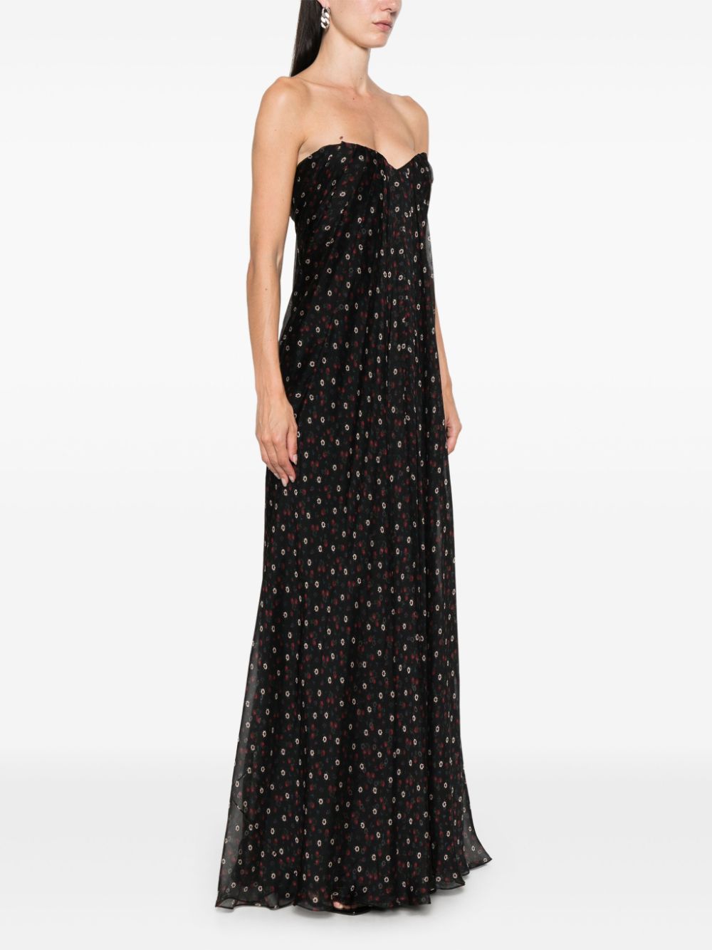 Alexander McQueen strapless silk dress Women