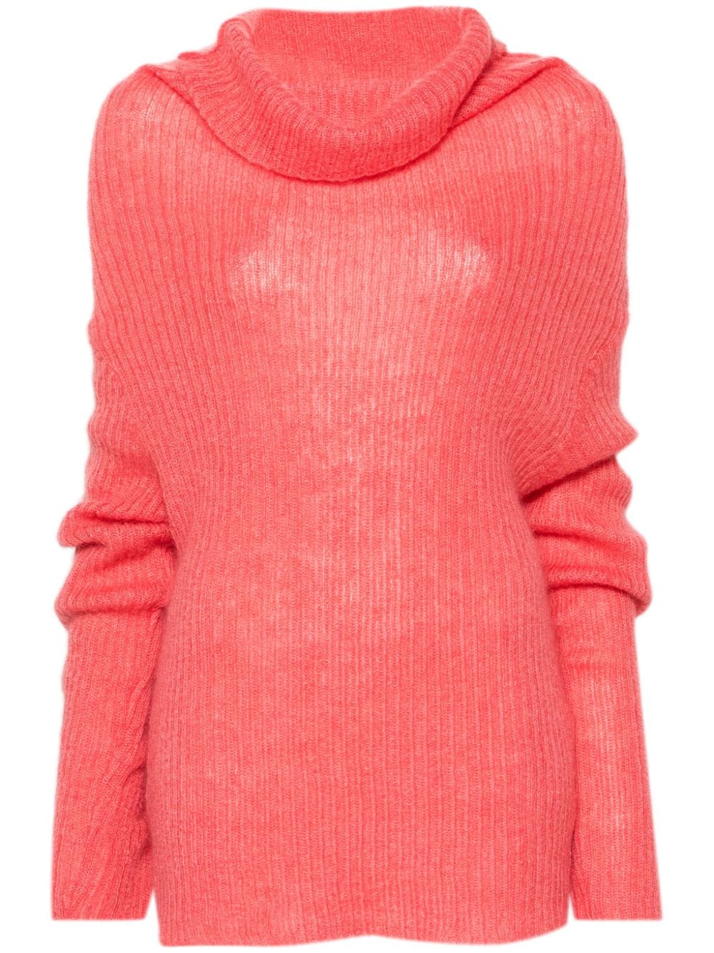 cowl-neck sweater