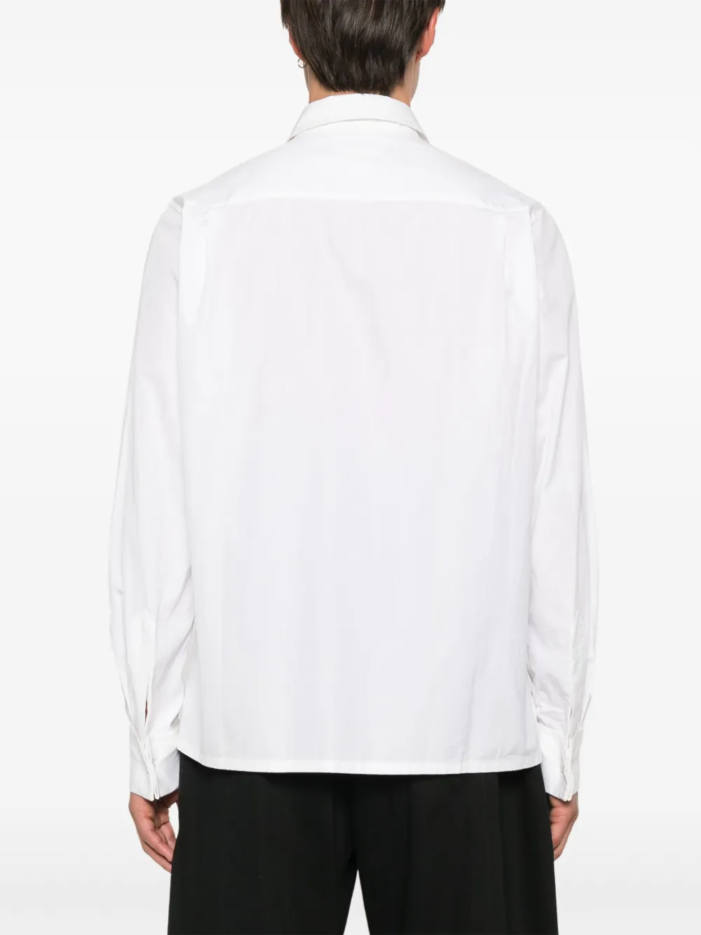 Yohji Yamamoto Gesmockt overhemd Wit