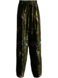 Yohji Yamamoto graphic-print trousers - Green
