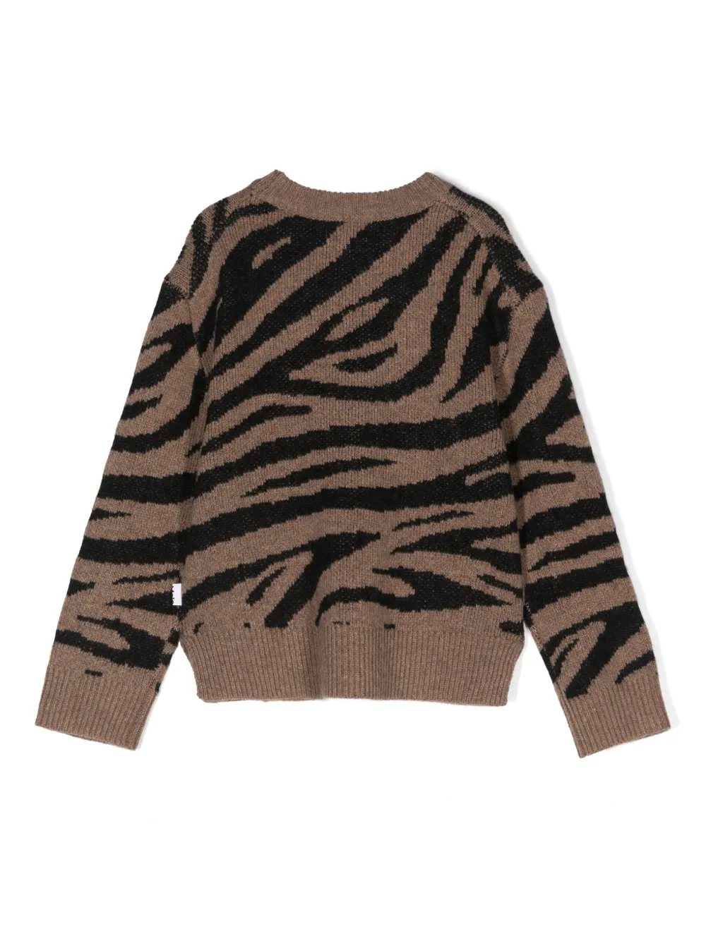Molo zebra knit sweater - Bruin