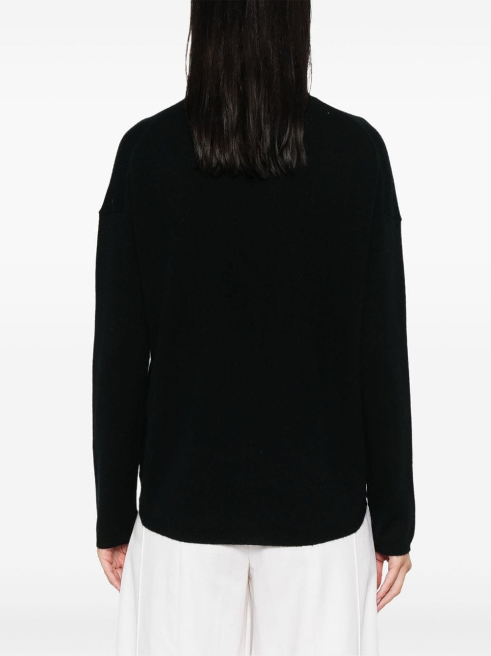 Shop Allude Cashmere Sweater In Black