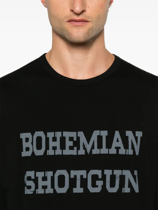 Yohji Yamamoto text-print T-shirt | Black | FARFETCH