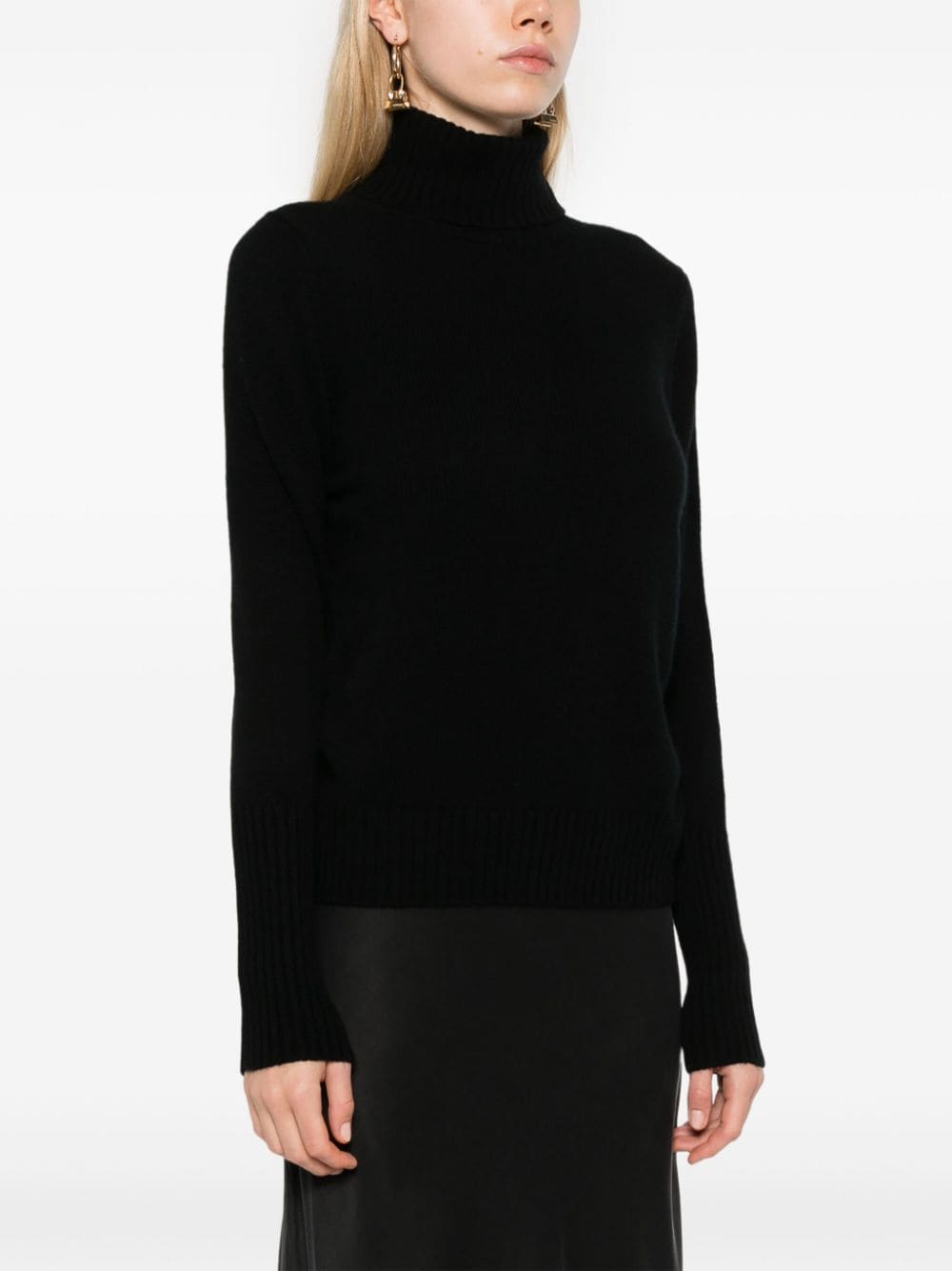 Shop Allude Cashmere Sweater In Black