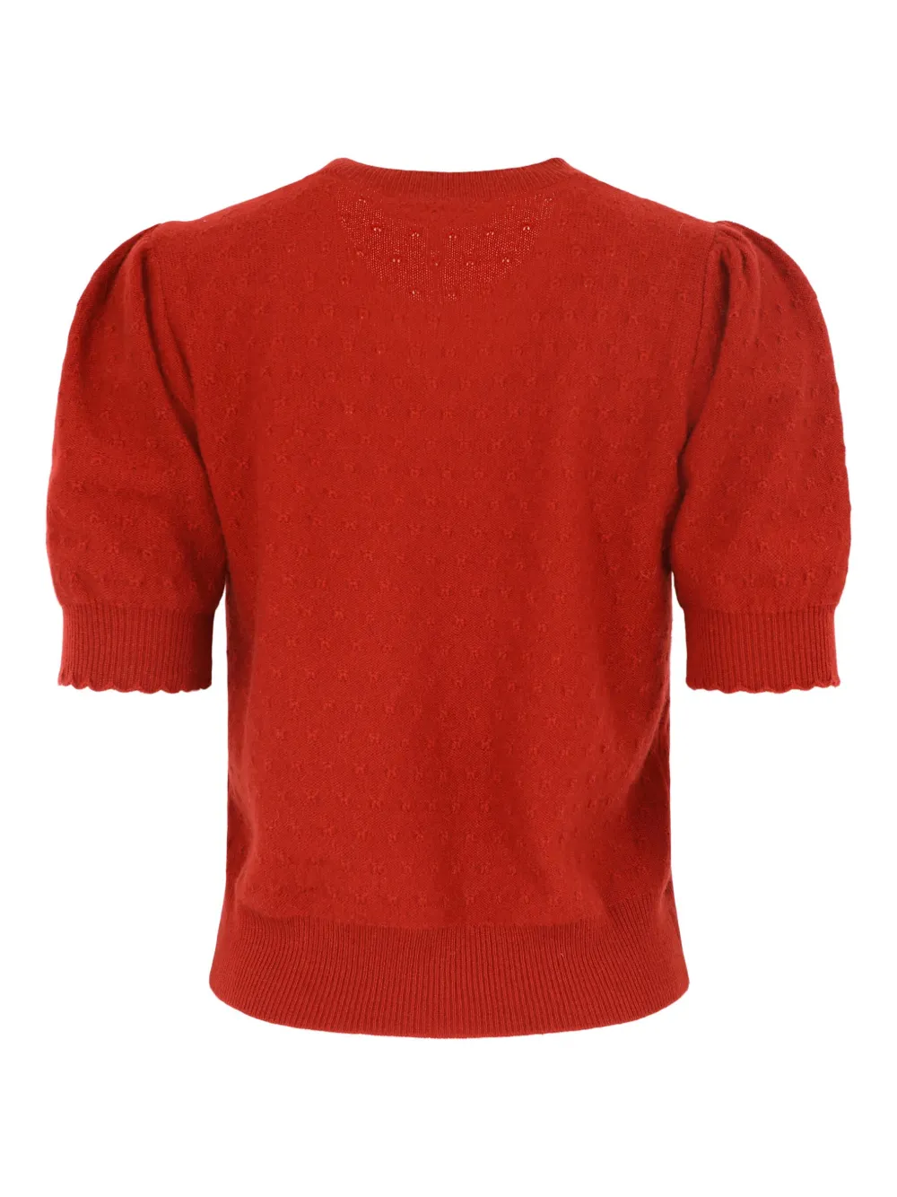 FRAME pointelle-knit top - Rood