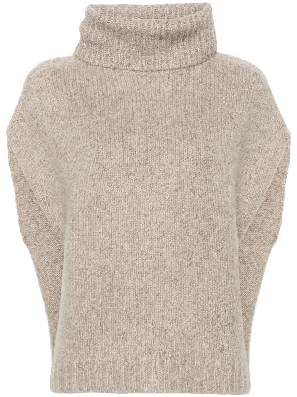 Allude Gebreide spencer Bruin