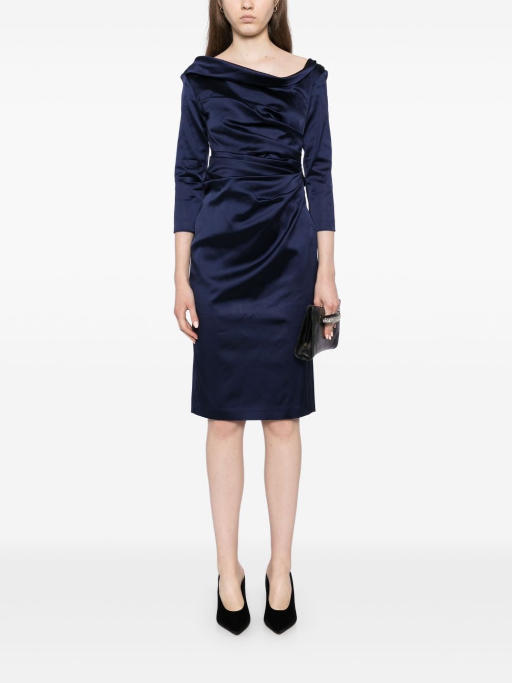 Talbot Runhof Cocktail asymmetric dress - Blauw