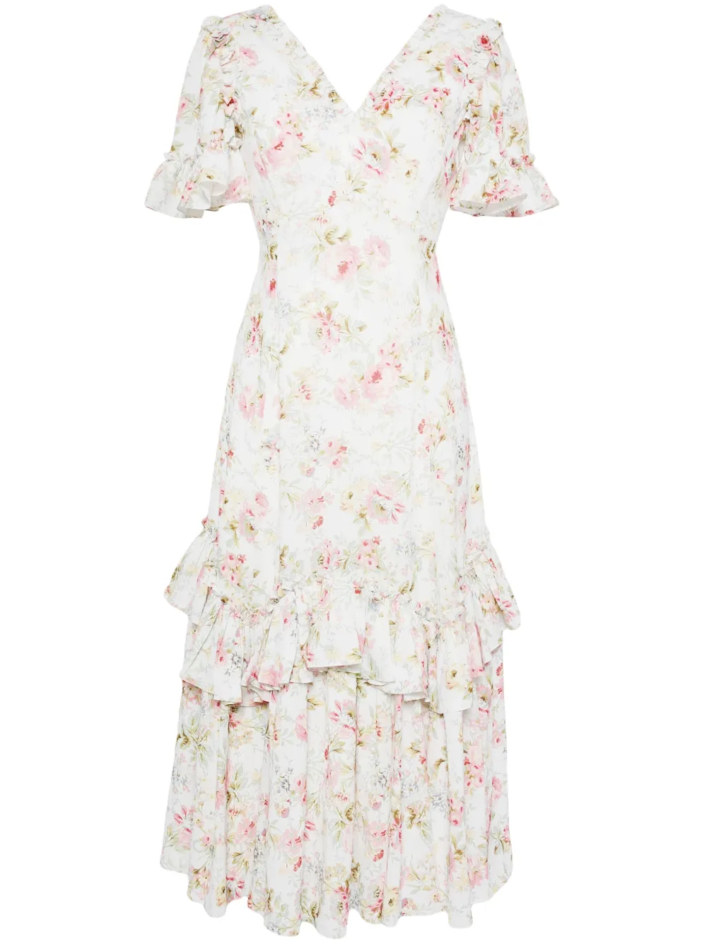 Needle & Thread ENCHANTED GARDEN EVA CREPE BAL - White