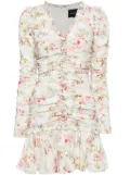 Needle & Thread enchanted garden ellen crepe dress - White