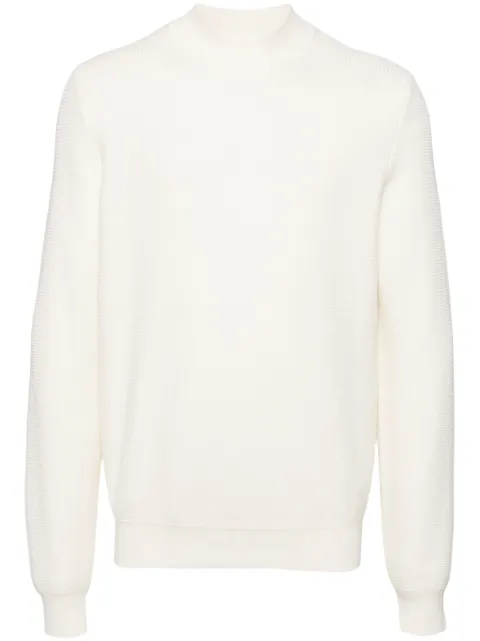 BOSS waffle-knit jumper