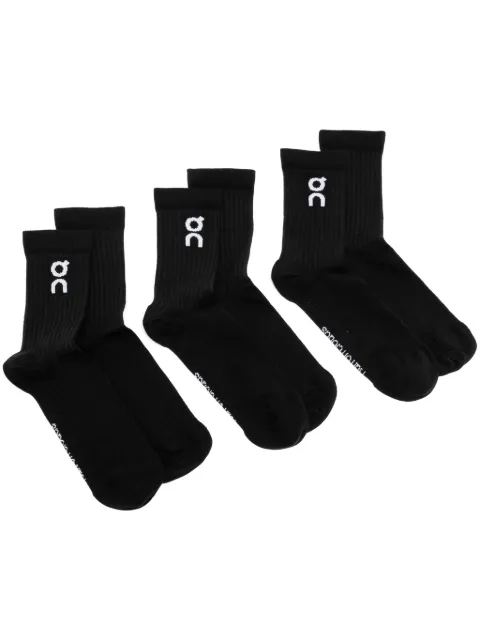 On Running Logo 3 Pack socks
